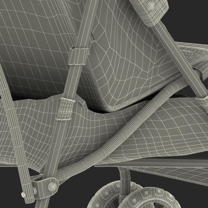 3D Baby Stroller model