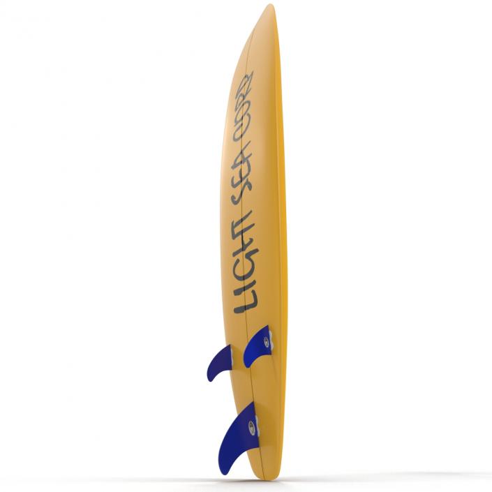 3D Surfboard Longboard 3D Models Set model