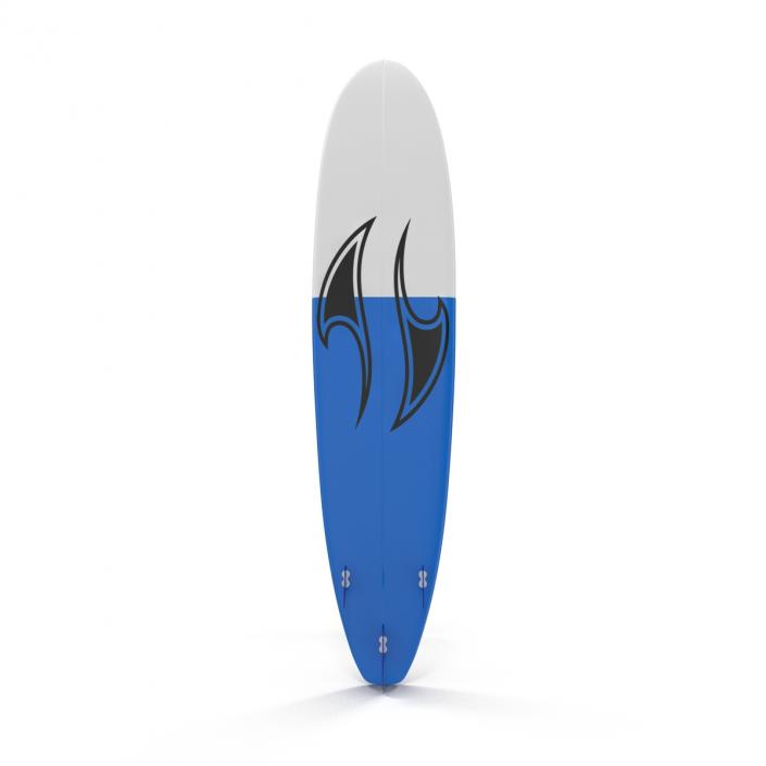 3D Surfboard Longboard 3D Models Set model