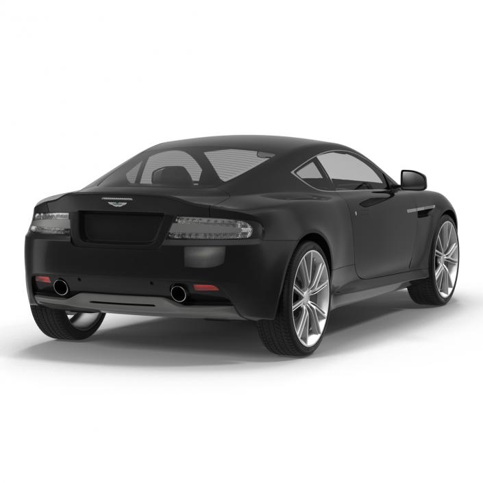 Aston Martin DB9 2014 Simple Interior 3D