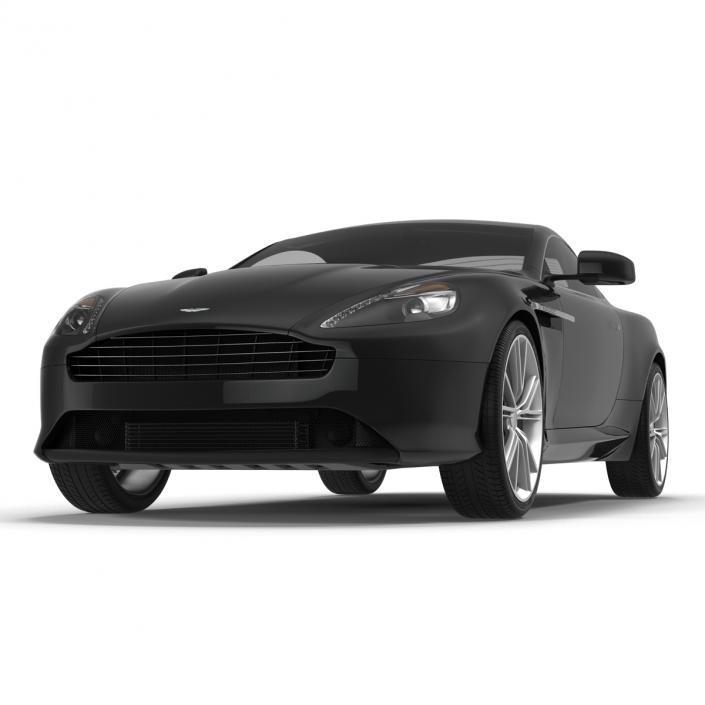 Aston Martin DB9 2014 Simple Interior 3D