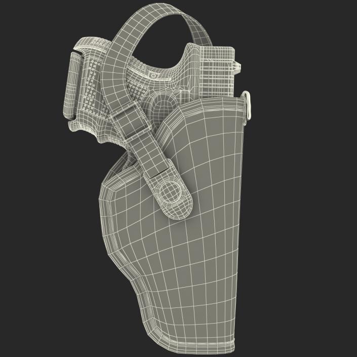 3D model Glock 26 and Holster