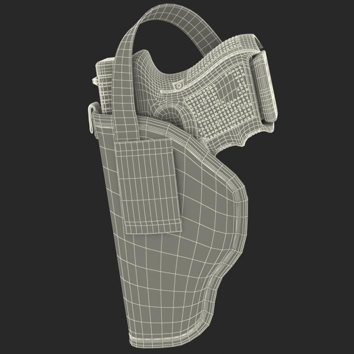 3D model Glock 26 and Holster