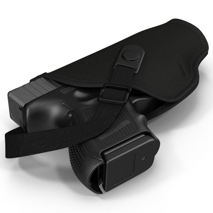 3D model Glock 26 and Holster