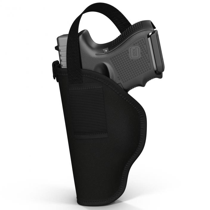 3D model Glock 26 and Holster