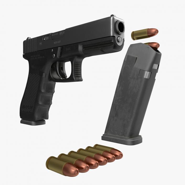 3D Pistols Collection model