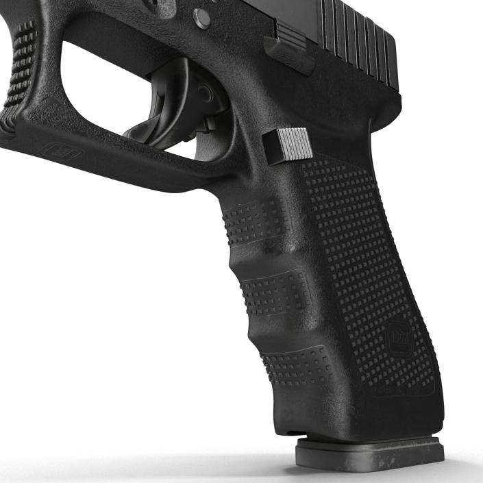 3D Glock 17 Semi Automatic Pistol Black