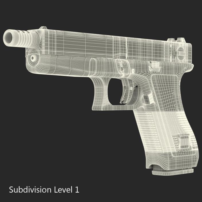 3D model Automatic Pistol Glock 18