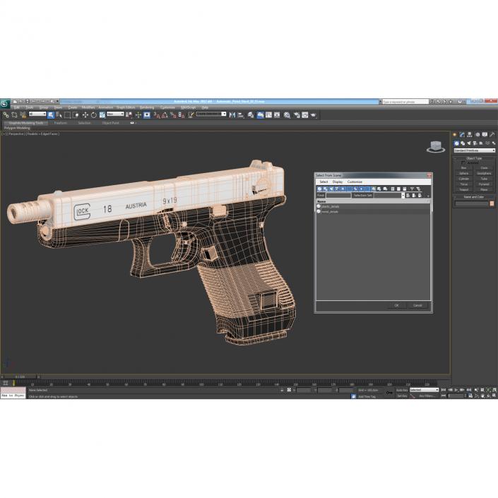 3D model Automatic Pistol Glock 18