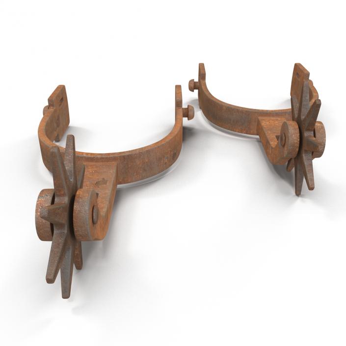 Old West Spurs 3D model