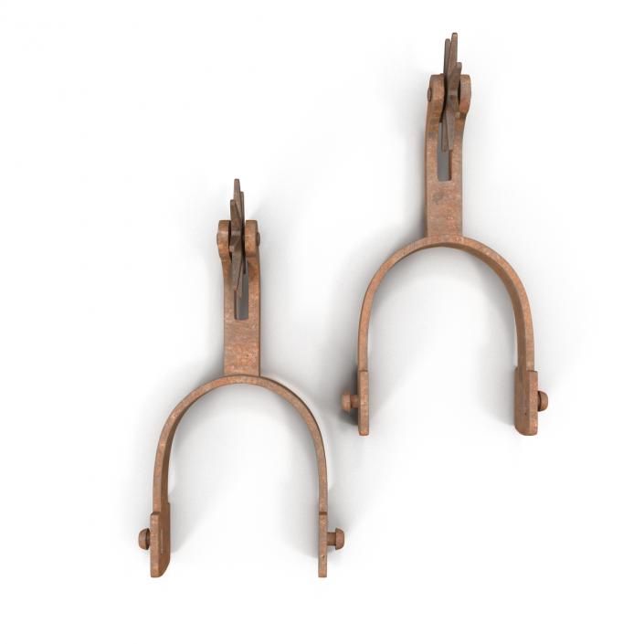 Old West Spurs 3D model