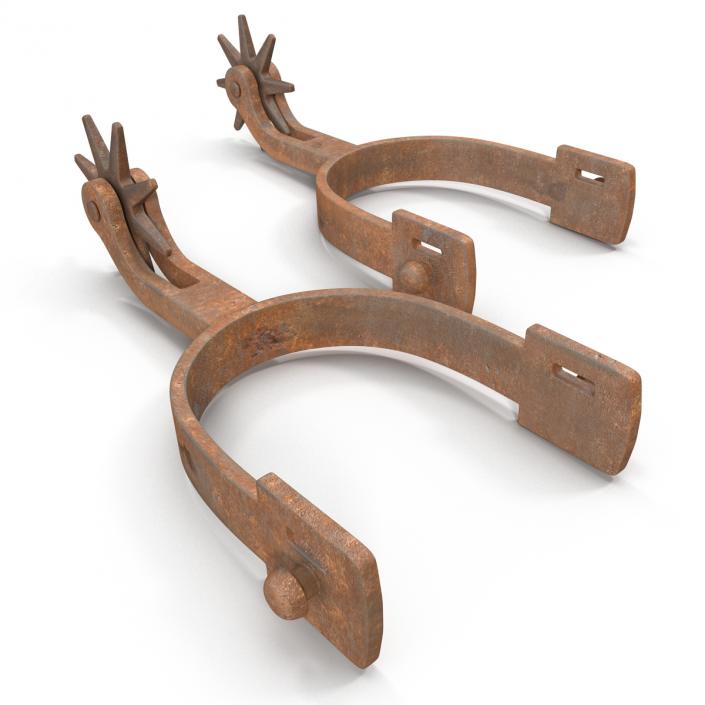 Old West Spurs 3D model