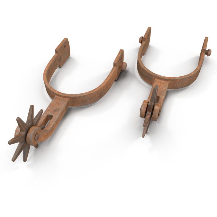 Old West Spurs 3D model