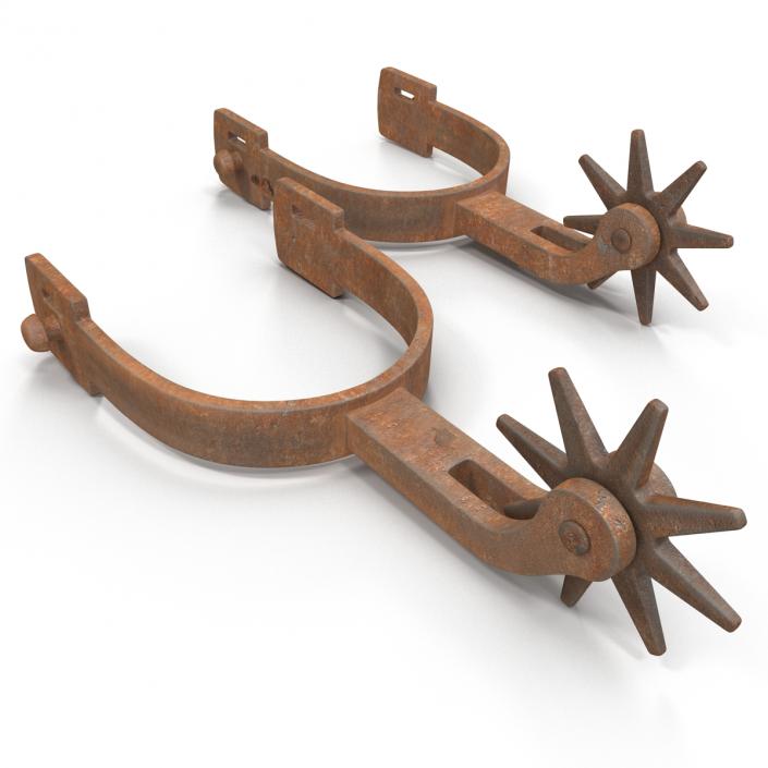 Old West Spurs 3D model