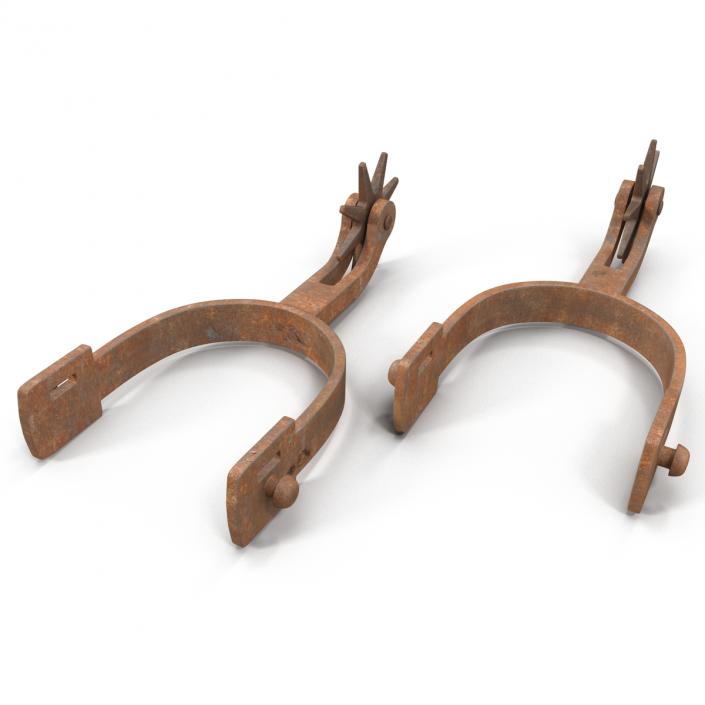 Old West Spurs 3D model