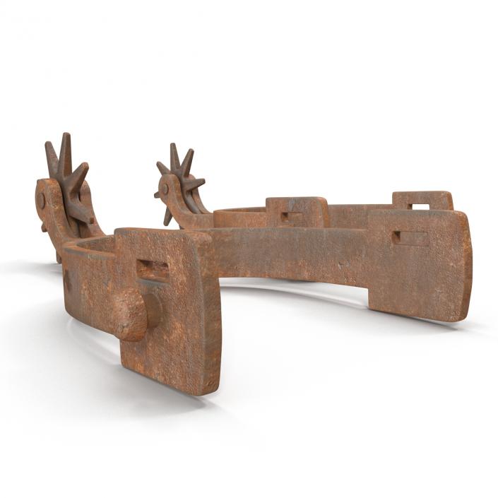 Old West Spurs 3D model