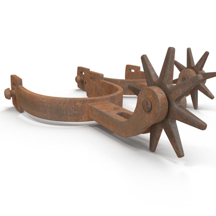 Old West Spurs 3D model