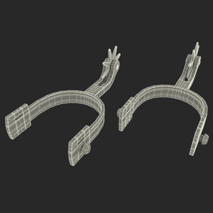 Old West Spurs 3D model