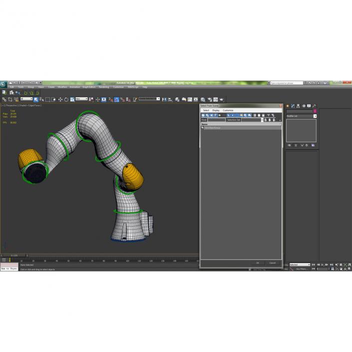 3D Kuka Robot LBR IIWA 7 R800 Rigged model