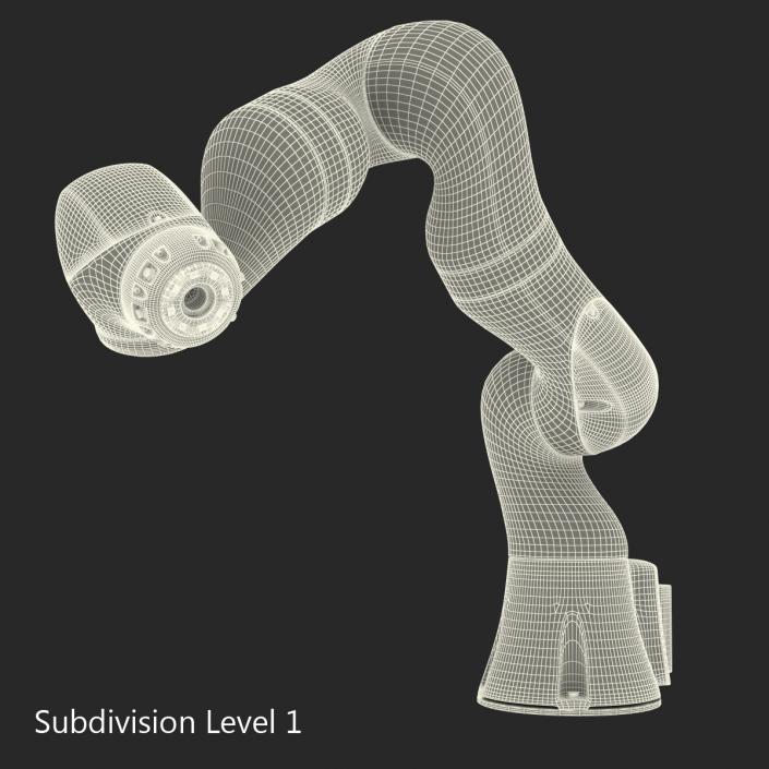 3D Kuka Robot LBR IIWA 7 R800 Rigged model