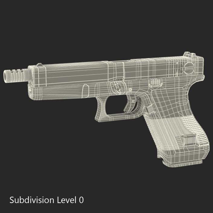 Automatic Pistol Generic 3D model