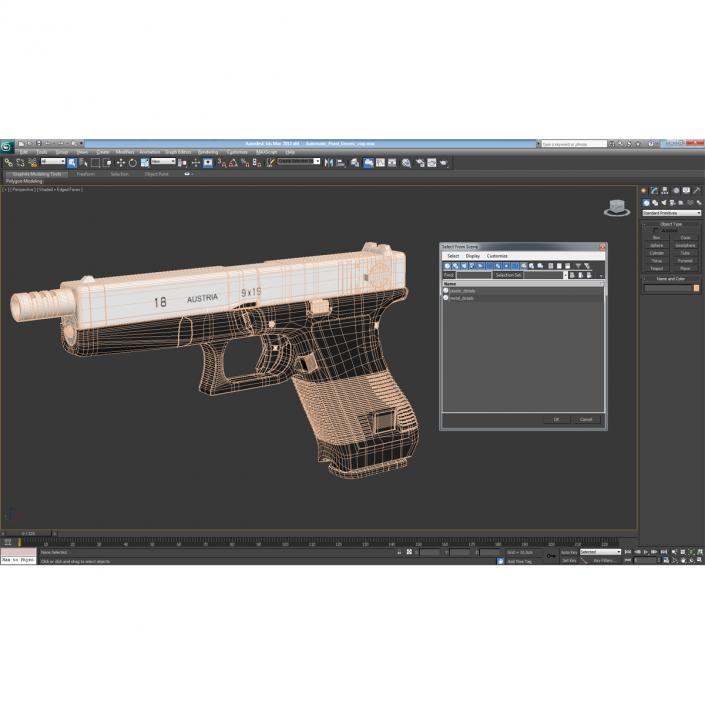 Automatic Pistol Generic 3D model