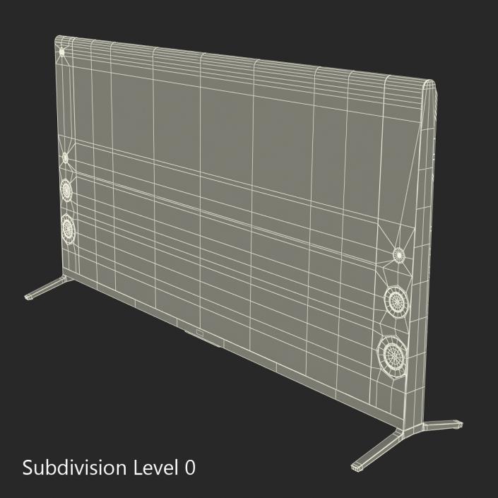 3D Sony X900B Premium 4K Ultra HD TV model