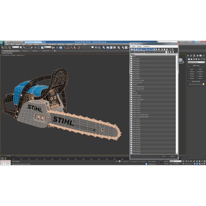 Chainsaw Stihl 3D model