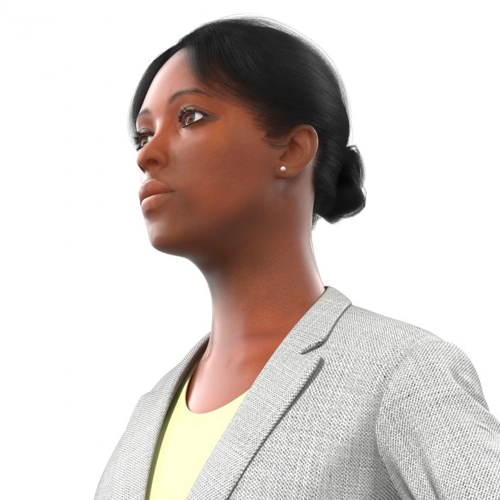 3D Business Woman African American