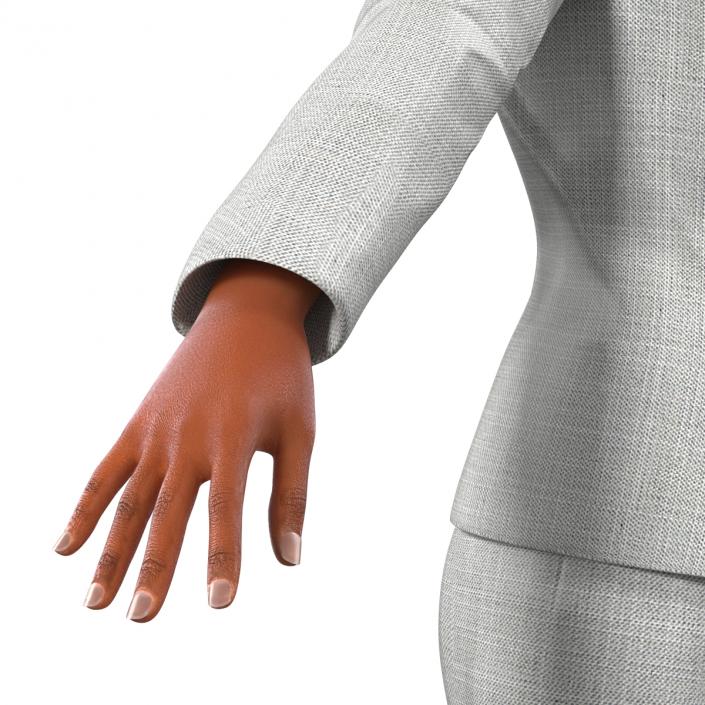 3D Business Woman African American