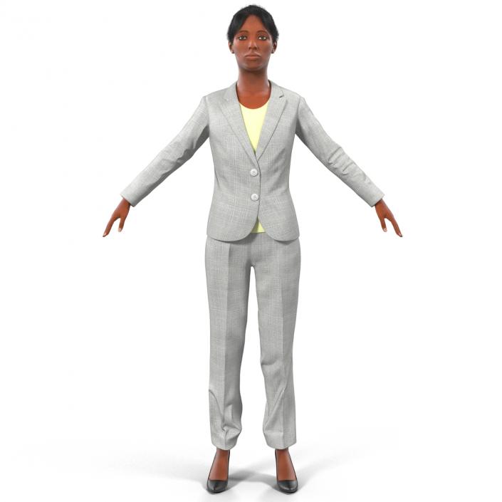 3D Business Woman African American