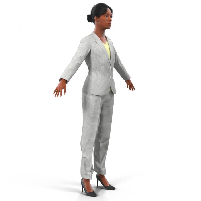 3D Business Woman African American