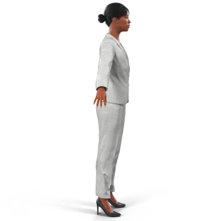 3D Business Woman African American