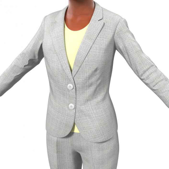 3D Business Woman African American