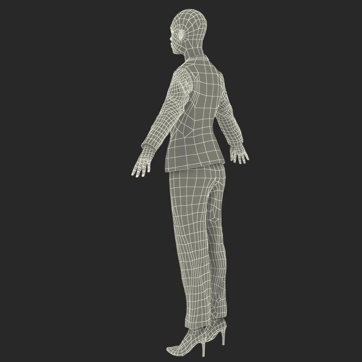 3D Business Woman African American