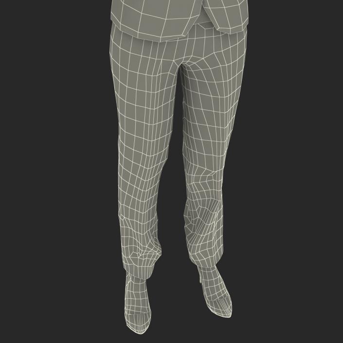 3D model Business Woman African American Rigged 2