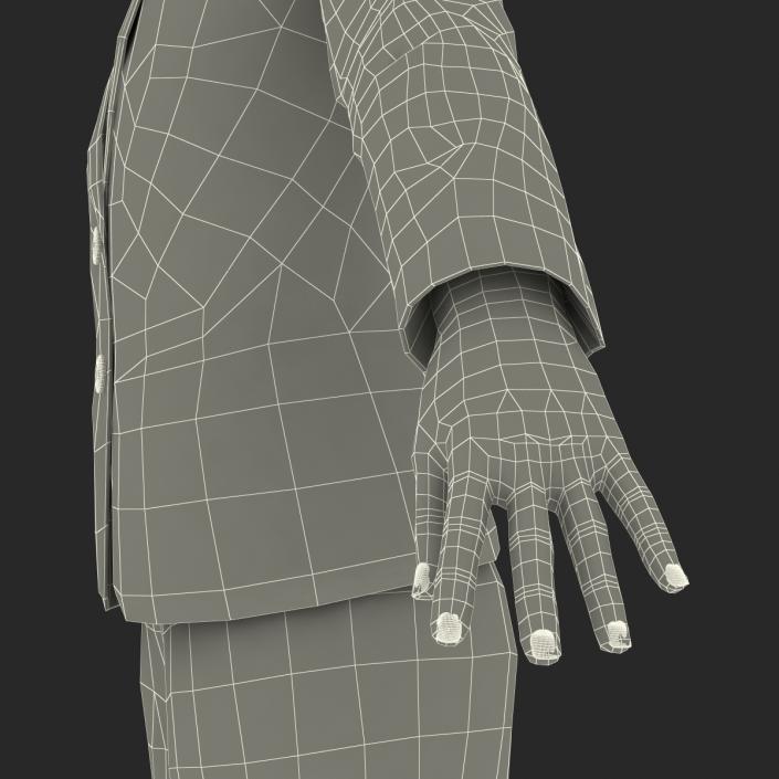 3D model Business Woman African American Rigged 2