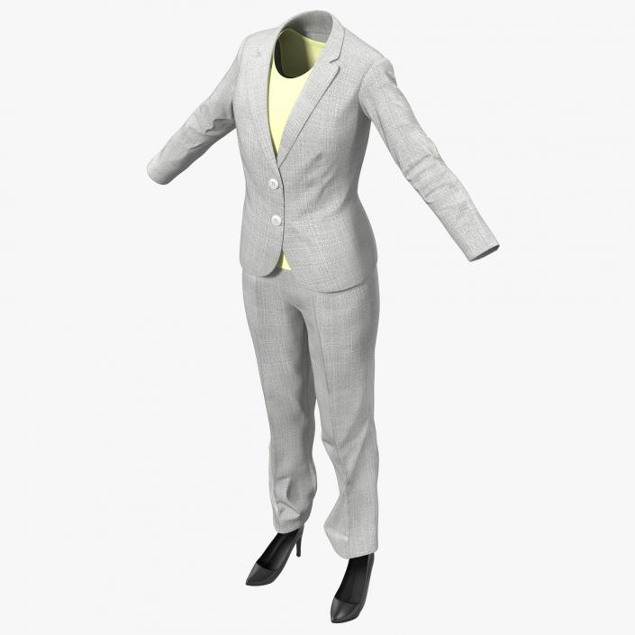 Women Workwear Suit 3D model