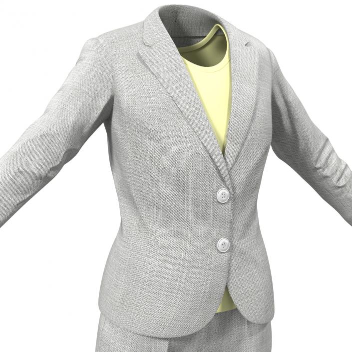 Women Workwear Suit 3D model