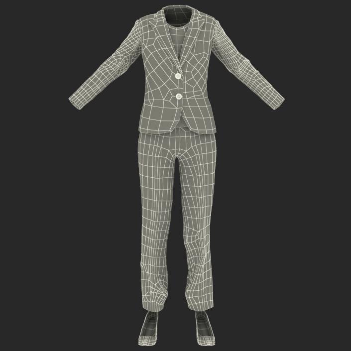 Women Workwear Suit 3D model