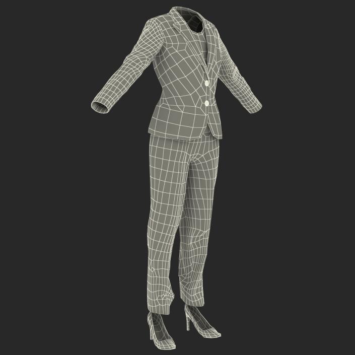 Women Workwear Suit 3D model