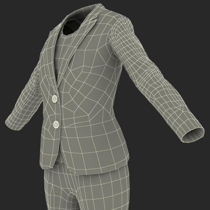 Women Workwear Suit 3D model