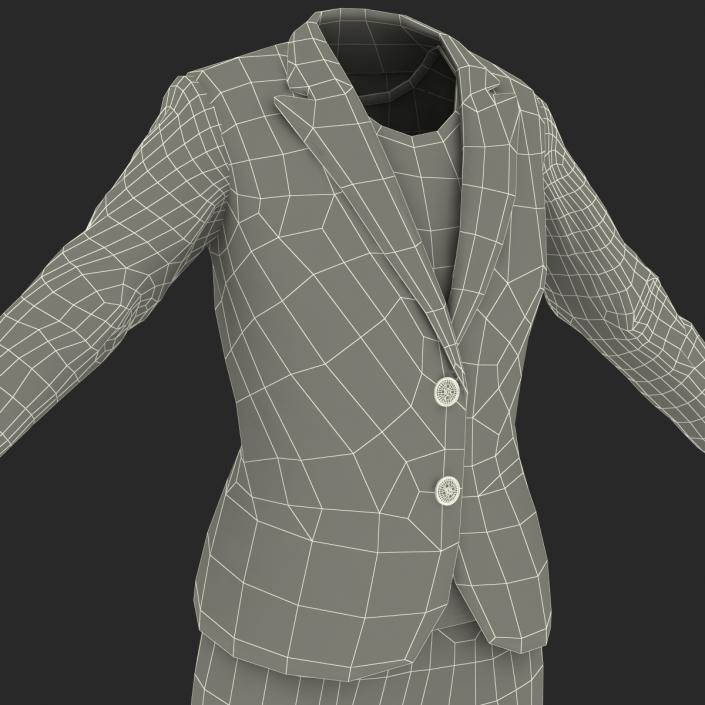 Women Workwear Suit 3D model