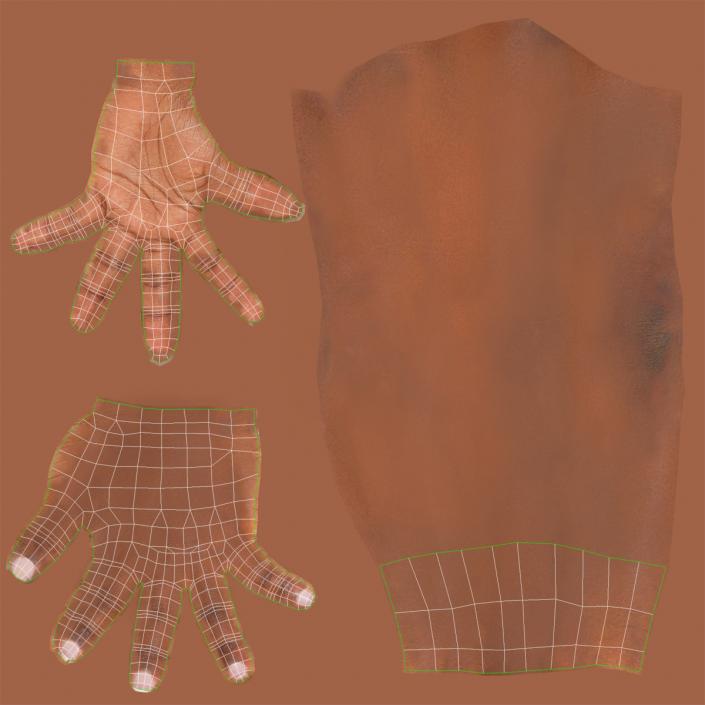 3D Business Woman African American Rigged model