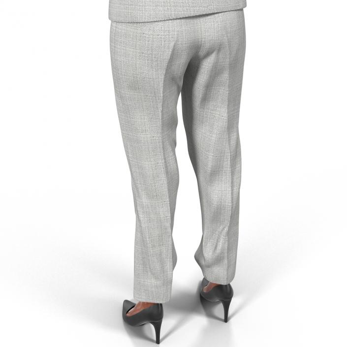 3D Business Woman African American Rigged model