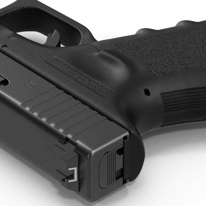 Compact Pistol Glock 19 Black 3D model