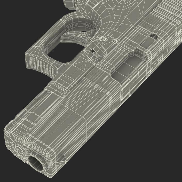 Compact Pistol Glock 19 Black 3D model