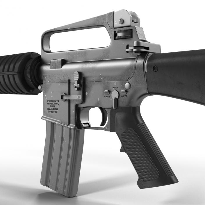 Assault Rifle M16 3D