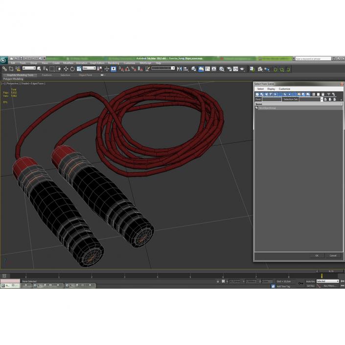 3D Exercise Jump Rope model