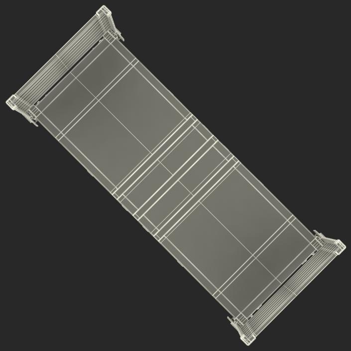 Flat Rack Container Blue 3D model